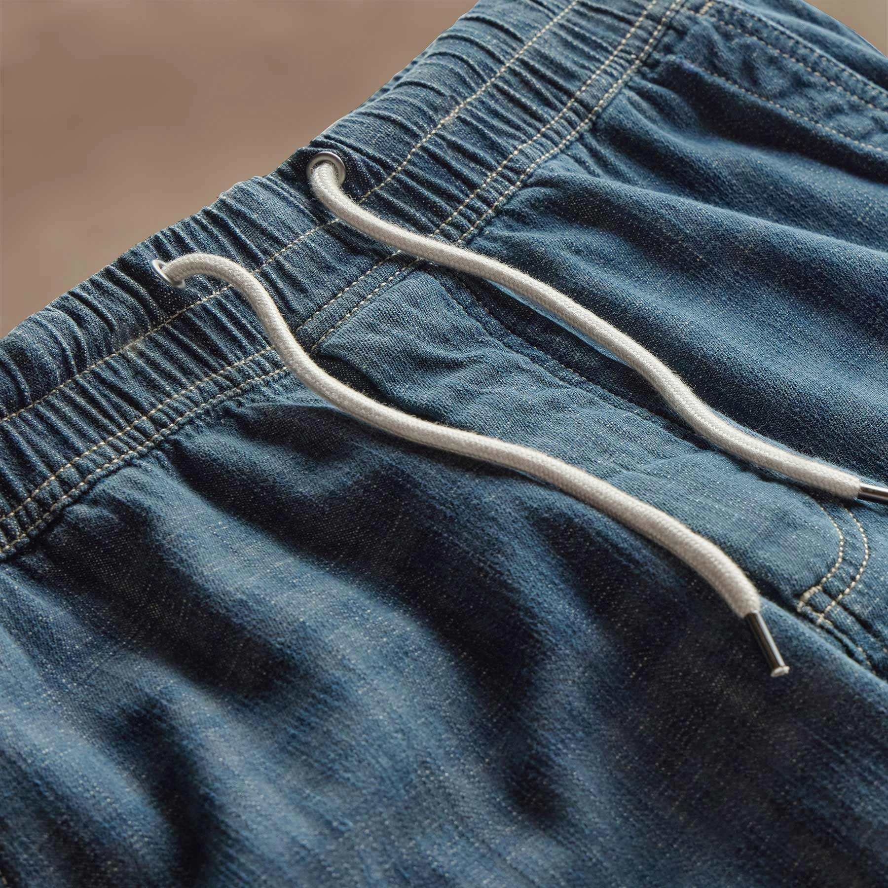 Selvedge Pull On Denim - Medium Wash