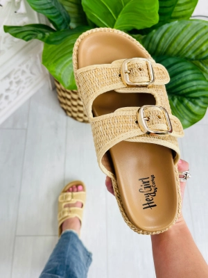 Step Above The Rest Platform Raffia Sandals