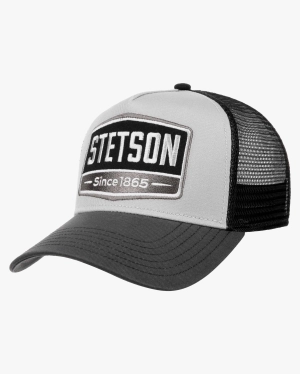 Stetson Gasoline Trucker Cap - Grey / Black