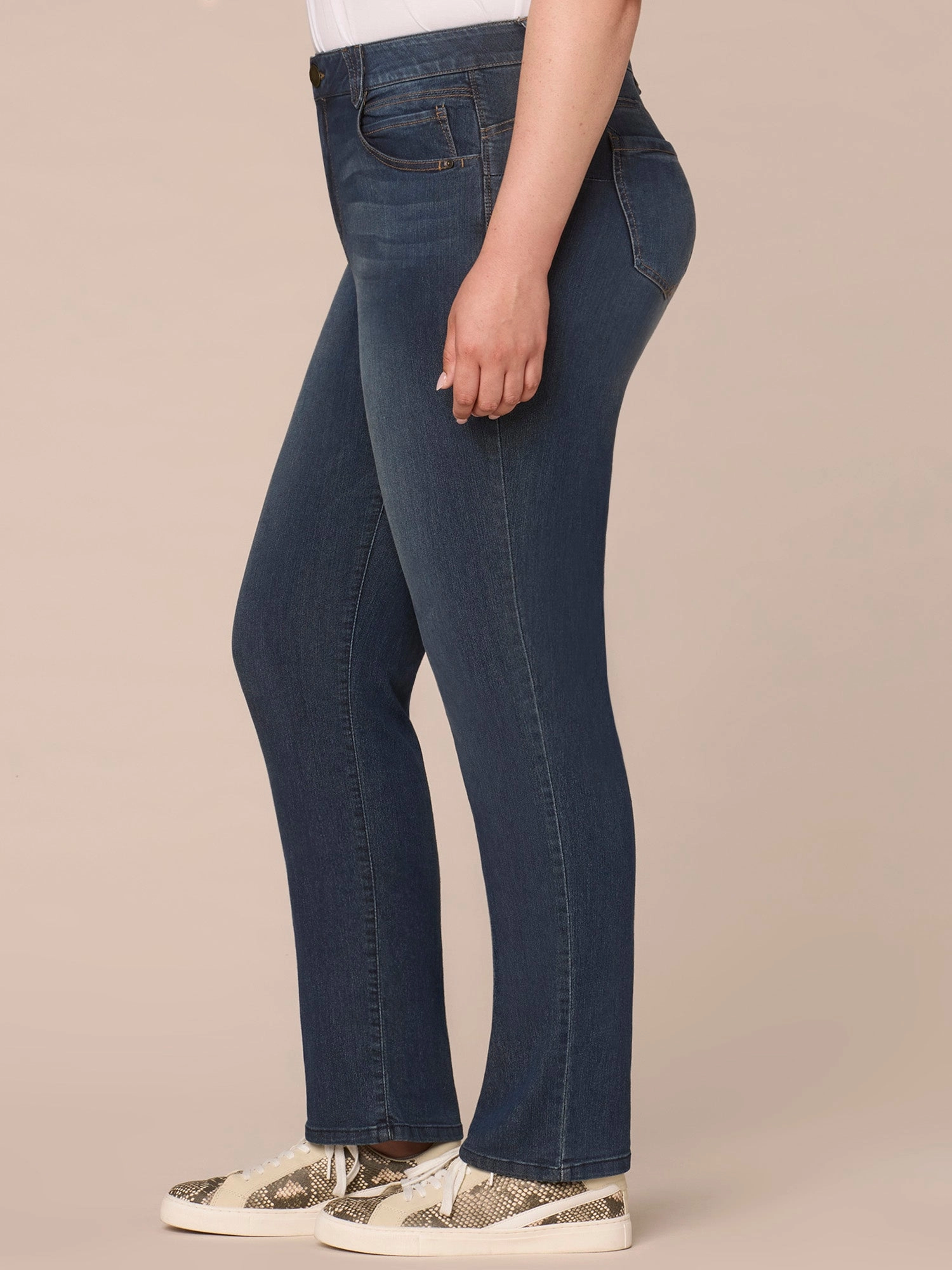 Stretch Denim Absolution® Straight Leg Plus Indigo Jeans