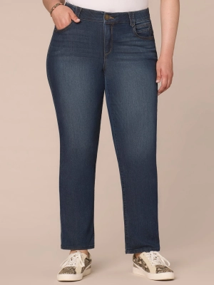 Stretch Denim Absolution® Straight Leg Plus Indigo Jeans