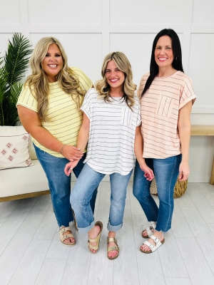 Sunbeam Stripes Top- Multiple Colors!