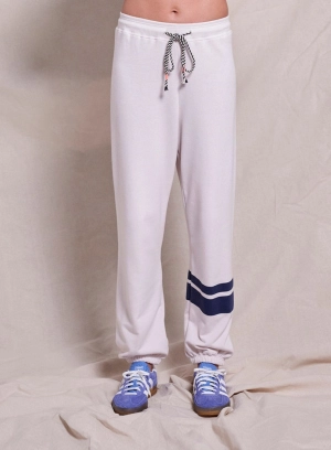 Sundry Double Stripe Basic Sweatpant in Oyster