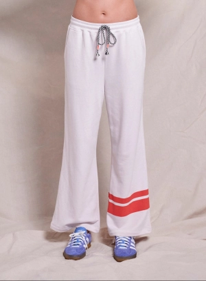Sundry Double Stripe Lounge Pant in Oyster