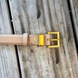Tan Square Leather Belt
