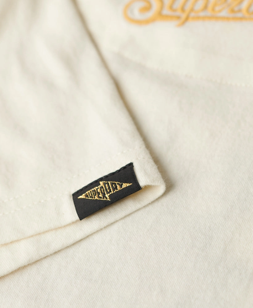 Tattoo Embroidered Fitted T-Shirt | Cream