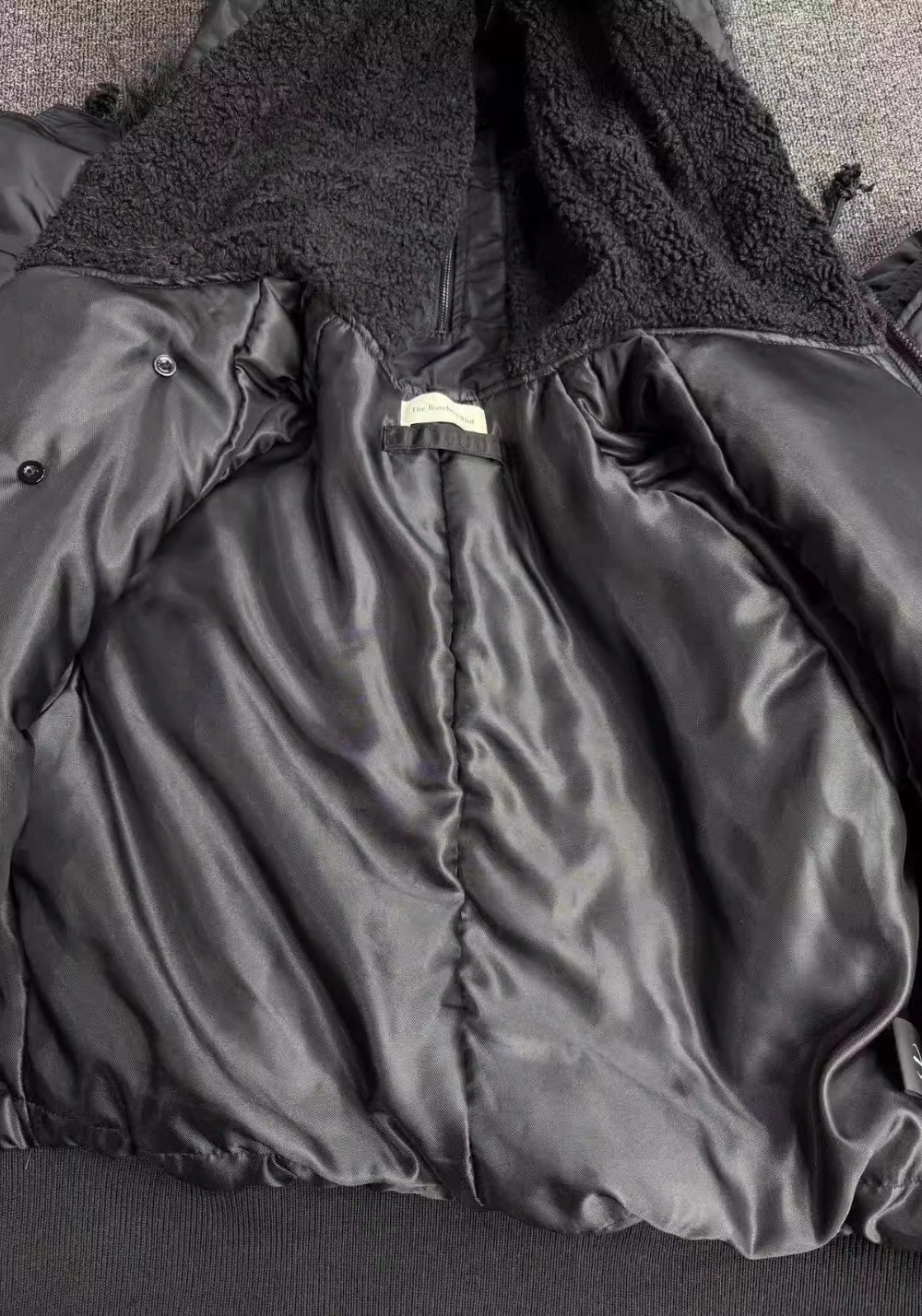 TBR-70s Retro N2B Jacket - Black Faux Fur