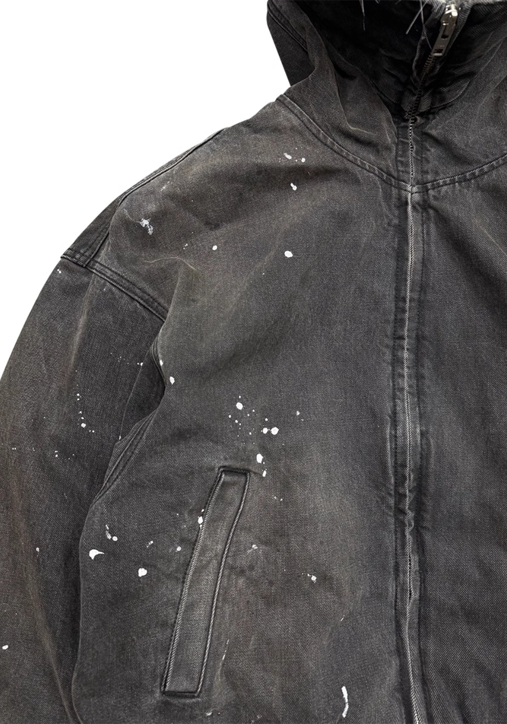 TBR-Washed N2B Bomber - Fur Hooded Jacket