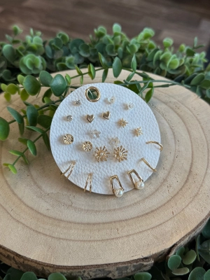 Ten Pair PF Earrings Set