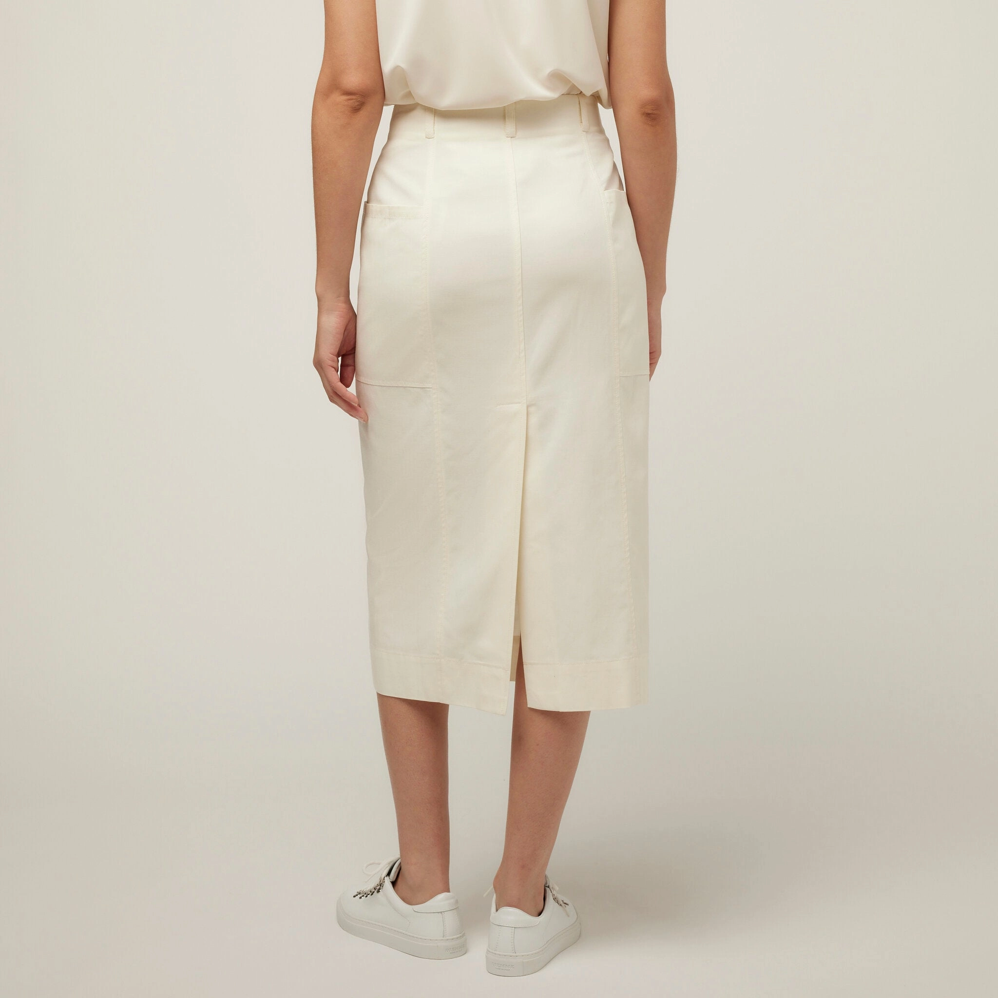 Tencel Cotton Midi Skirt