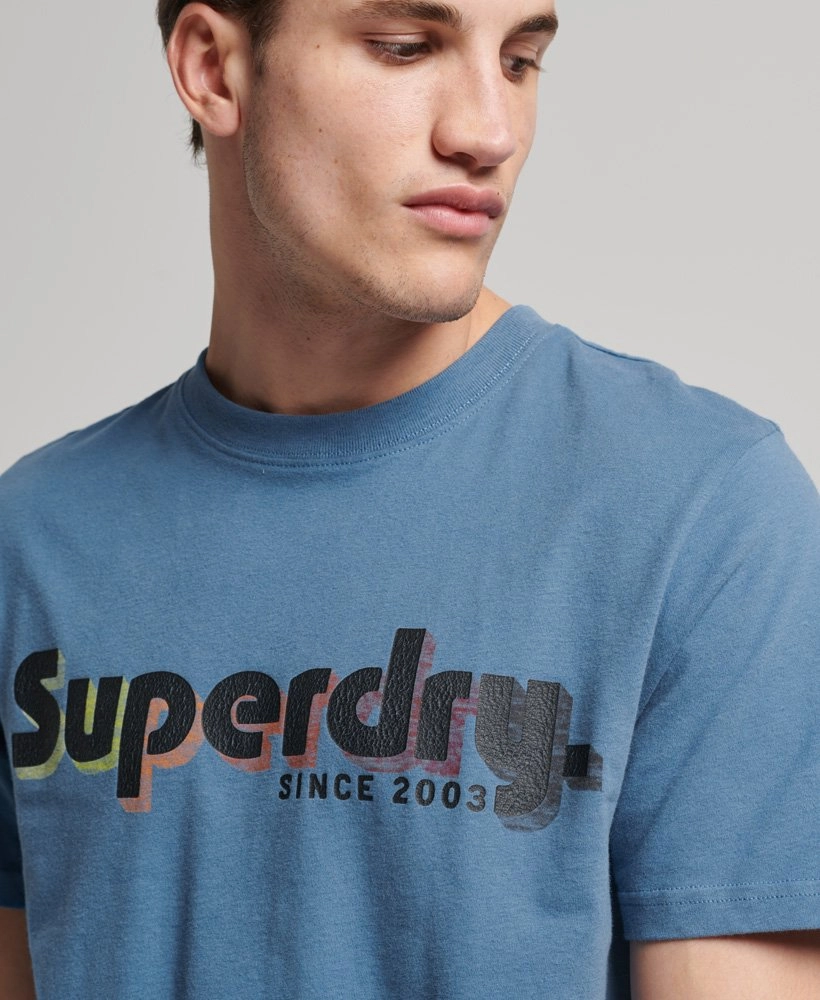 Terrain Logo Classic T Shirt | Wedgewood Blue