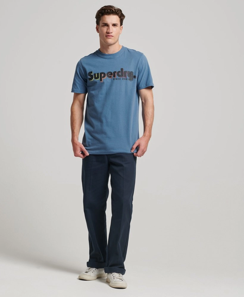 Terrain Logo Classic T Shirt | Wedgewood Blue
