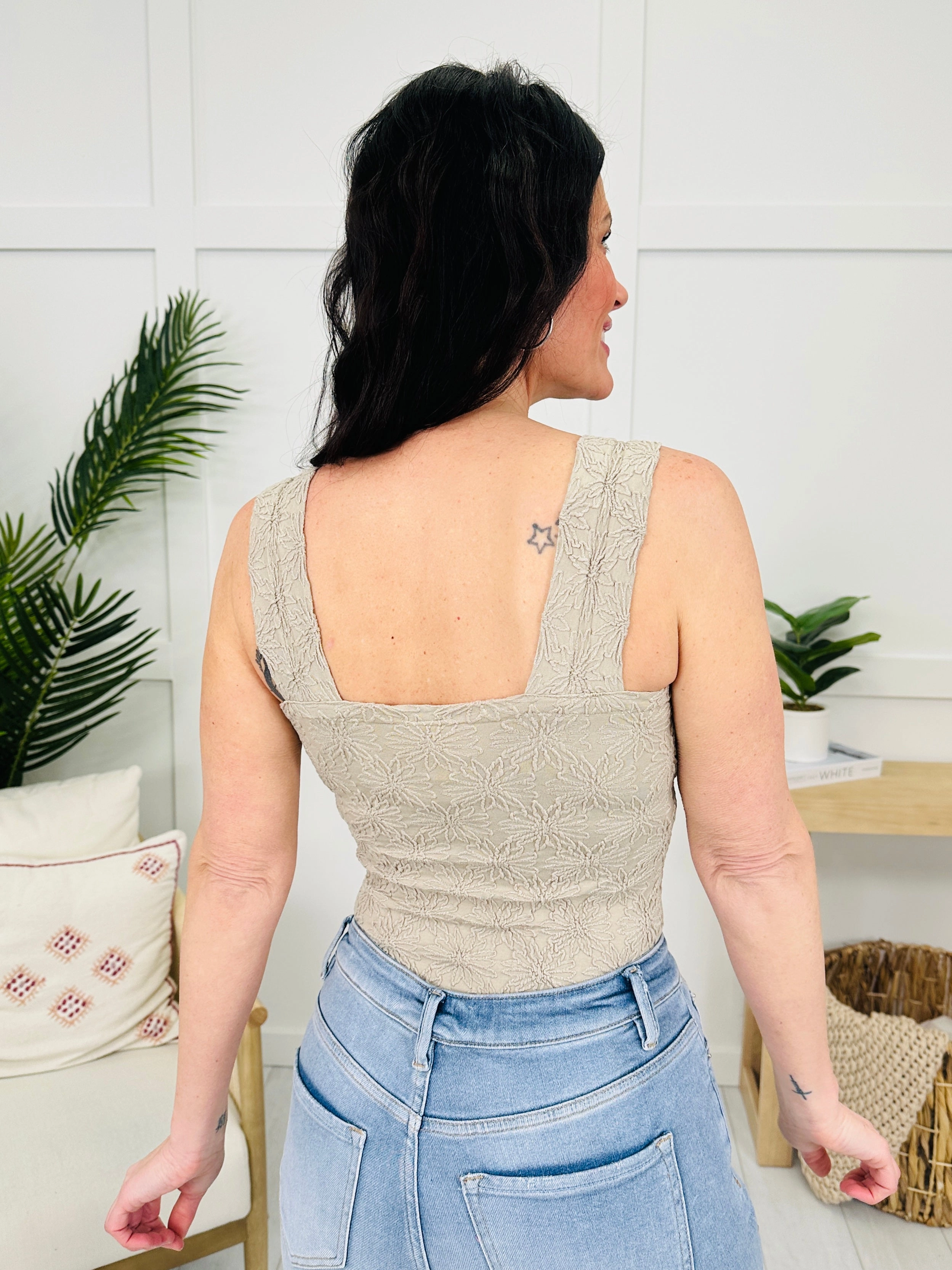 Texture Takeover Tank Top in Oatmeal