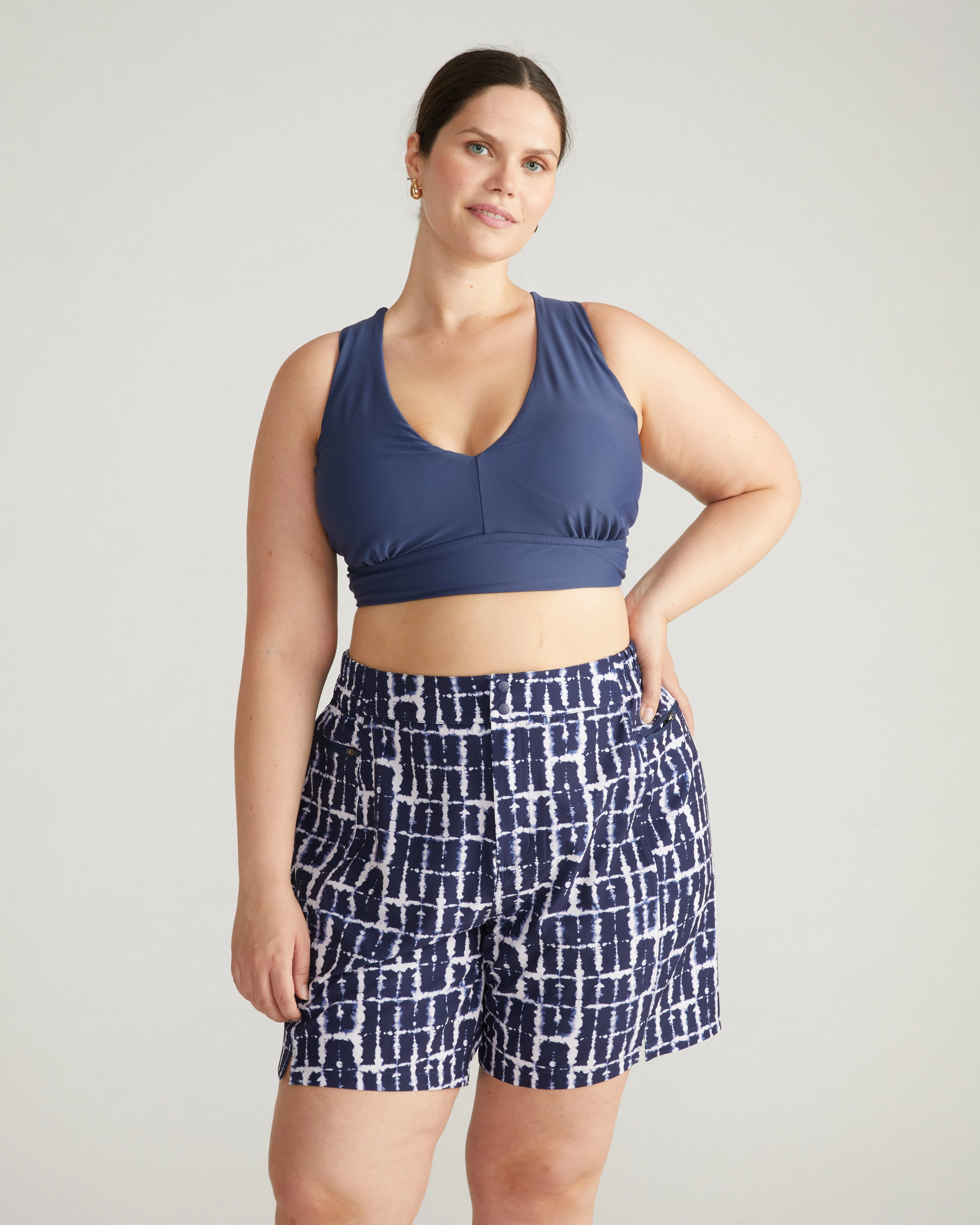 The Plunge Bikini Top - Classic Navy