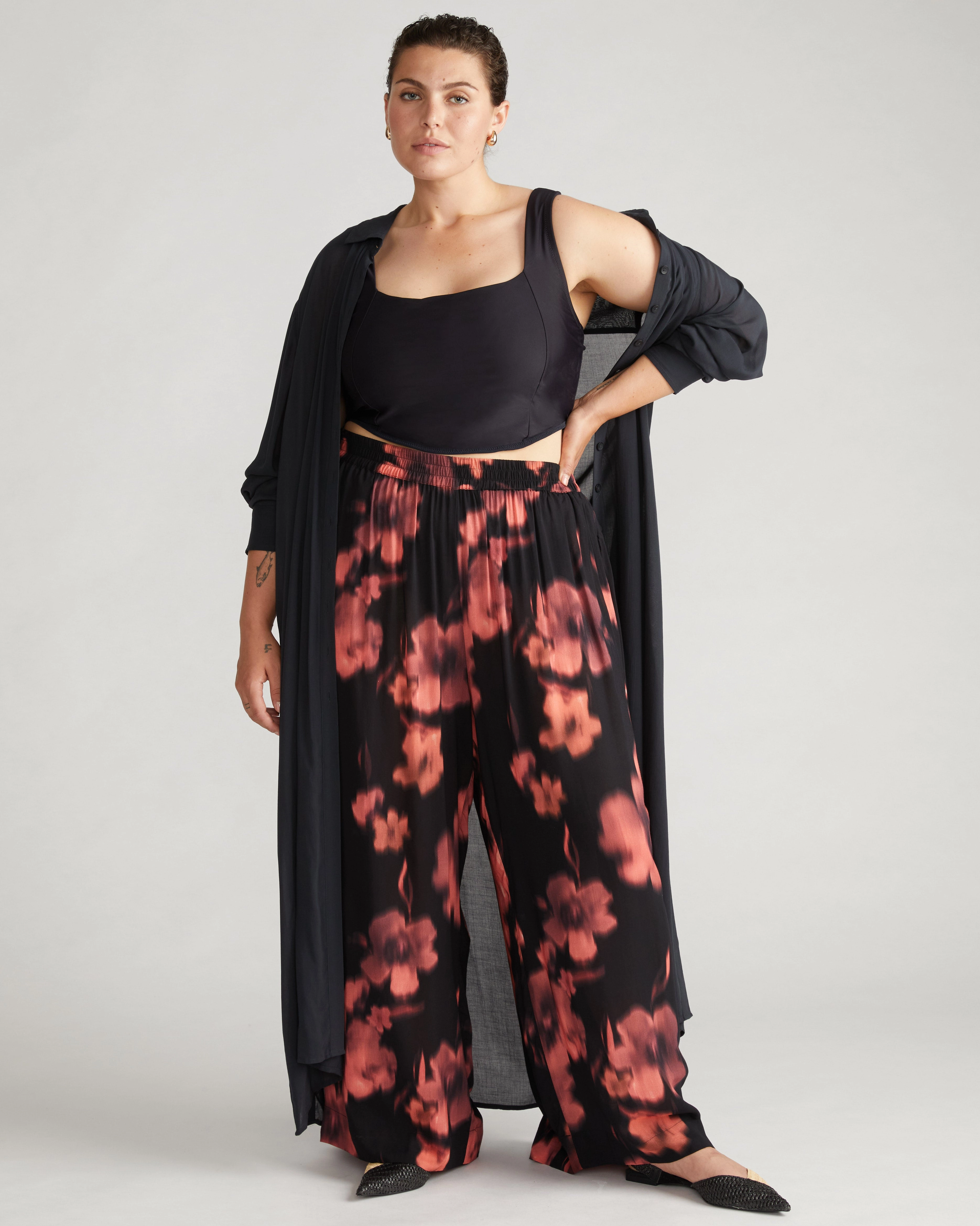 The Square Neck Bikini Top - Black