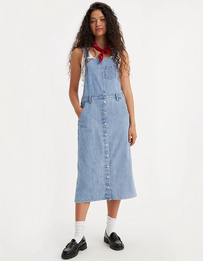 Tico Jumper Denim Dress Twisted Words