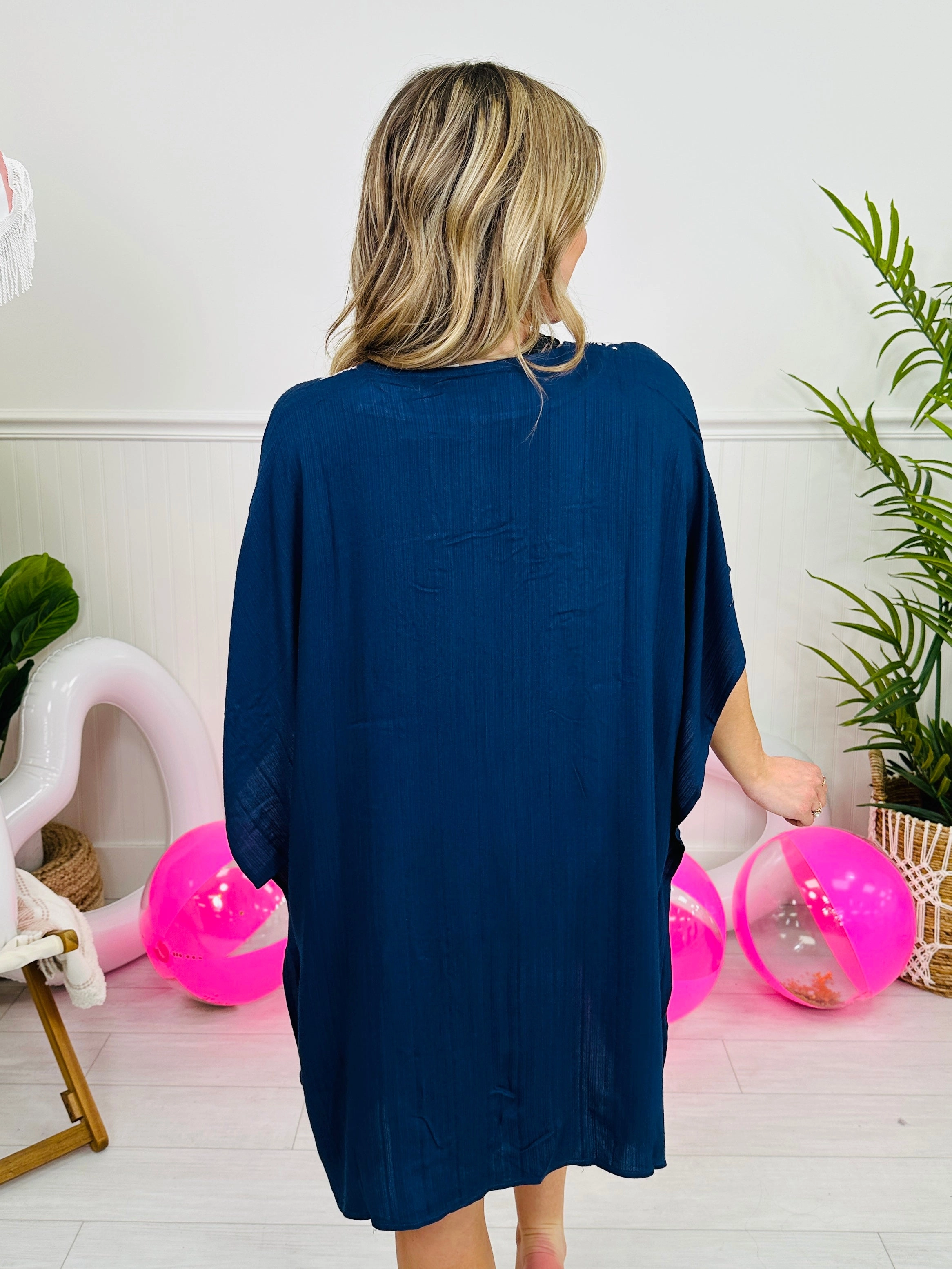 Tidepool Treasure Swim Cover Up In Navy