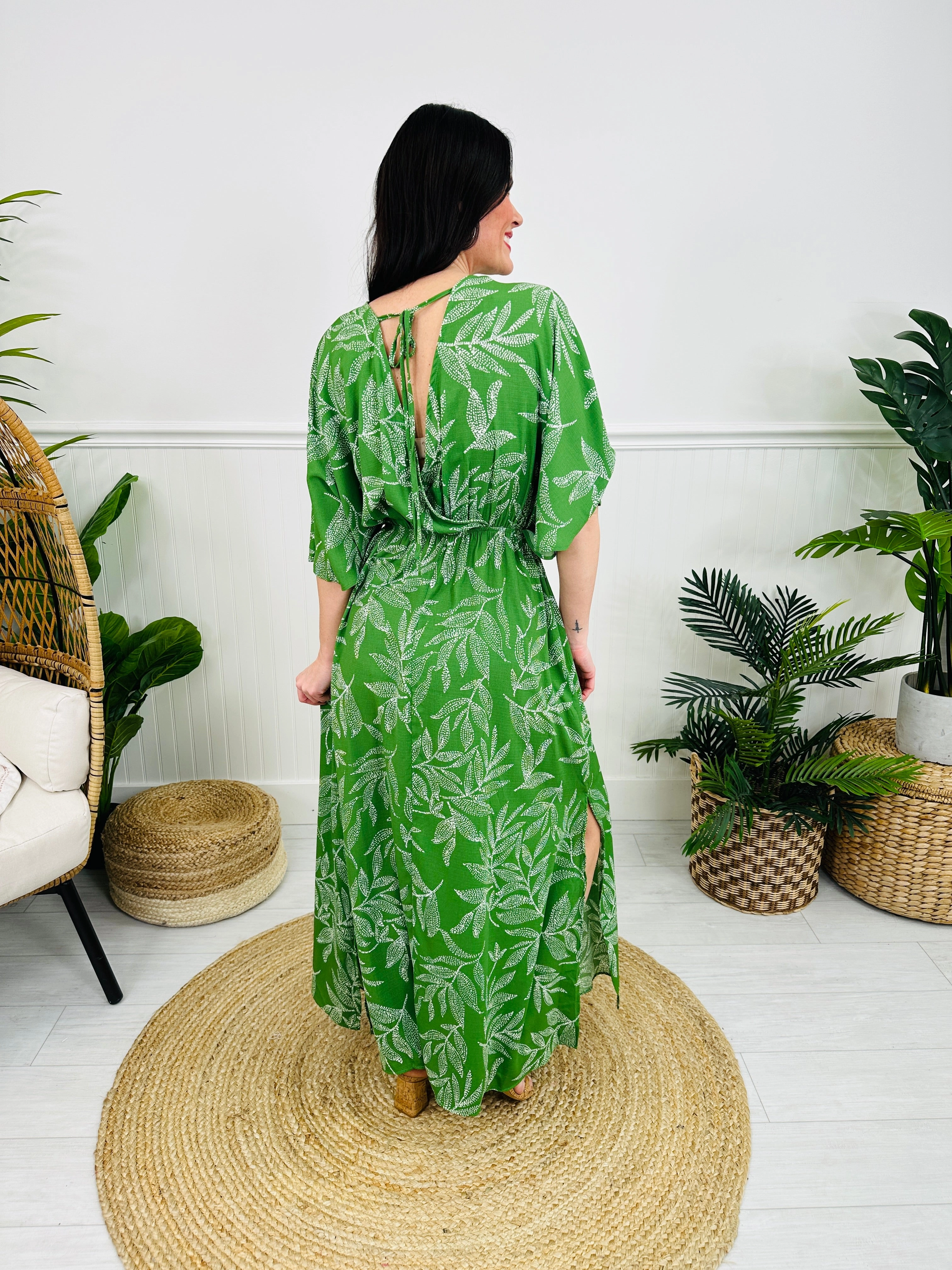 Timeless Treasure Dress In Green