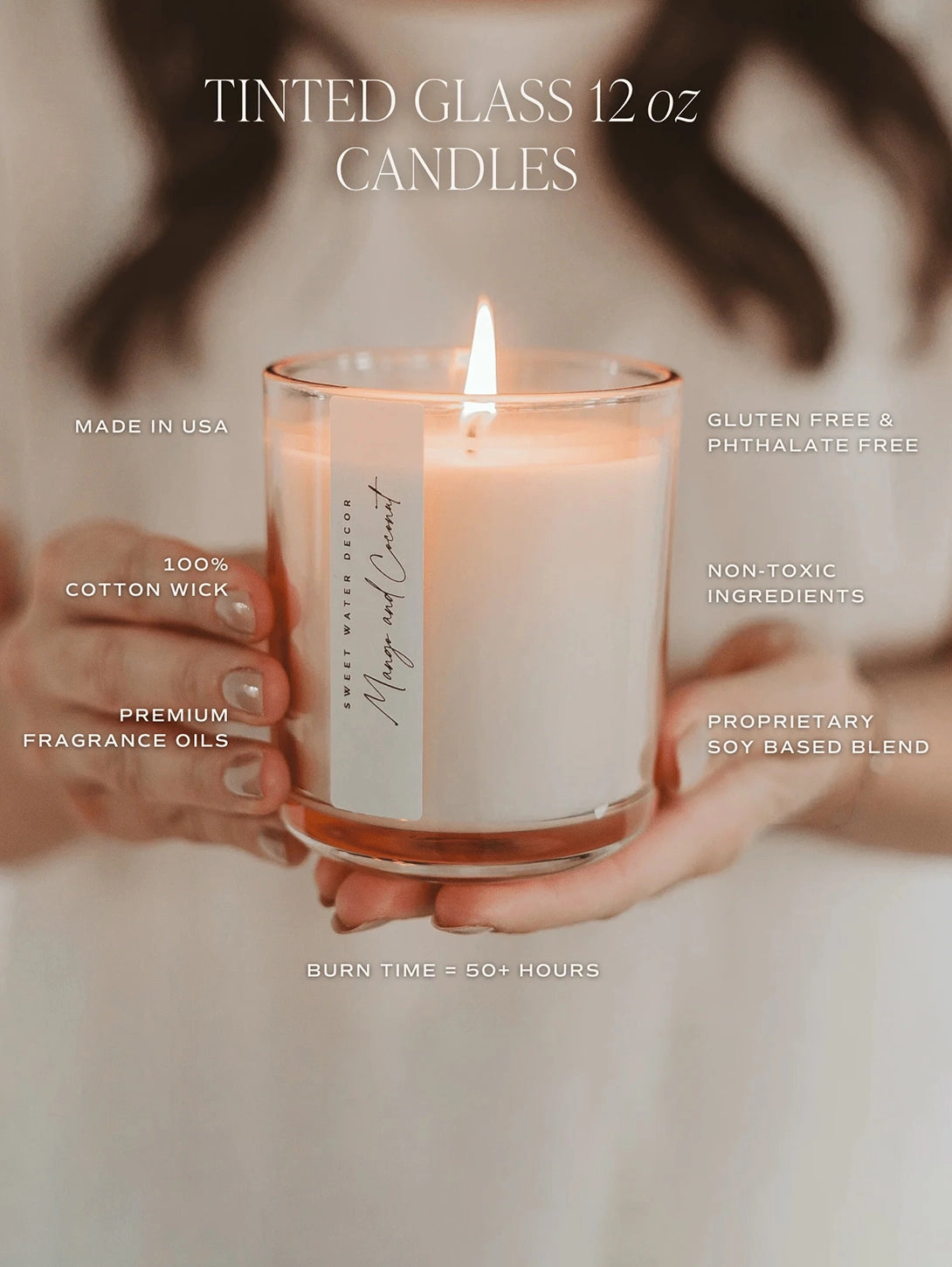 Tinted Glass Soy Candle - Sunday Brunch