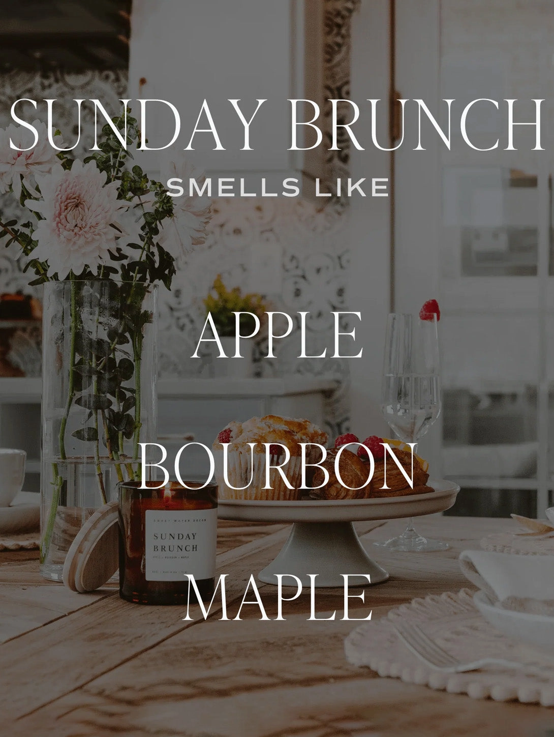 Tinted Glass Soy Candle - Sunday Brunch