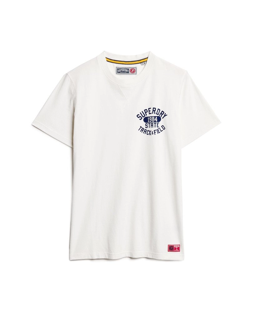 Track & Field Graphic T Shirt | New Chalk White