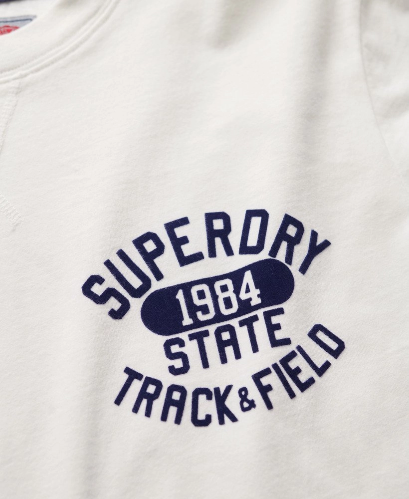 Track & Field Graphic T Shirt | New Chalk White