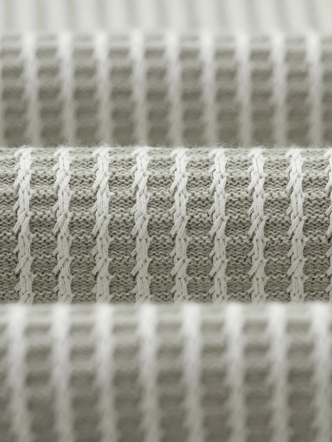 Turin Polo - Khaki Ladder Stripe Knit