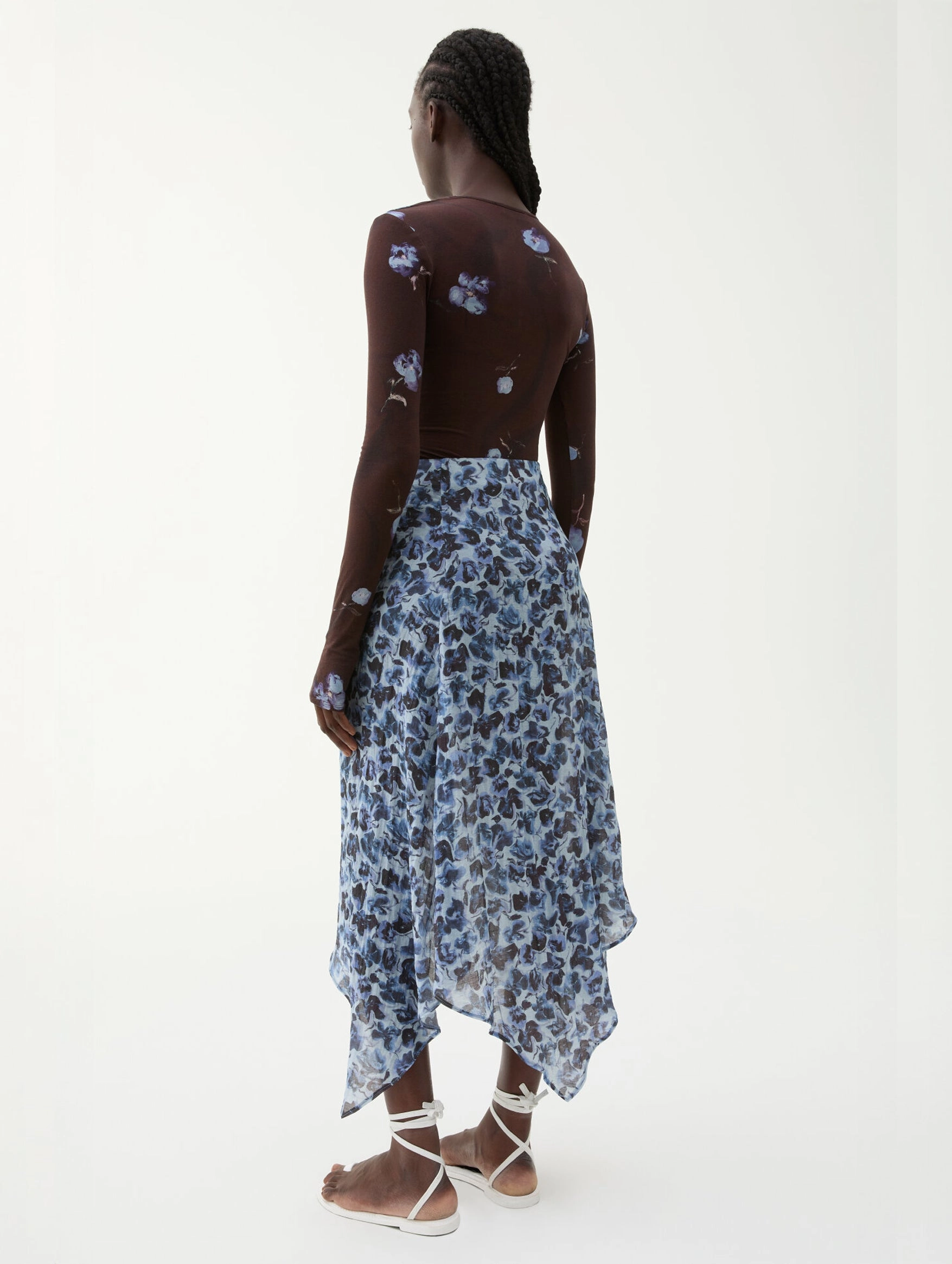 Turner Skirt in Violet Ditsy