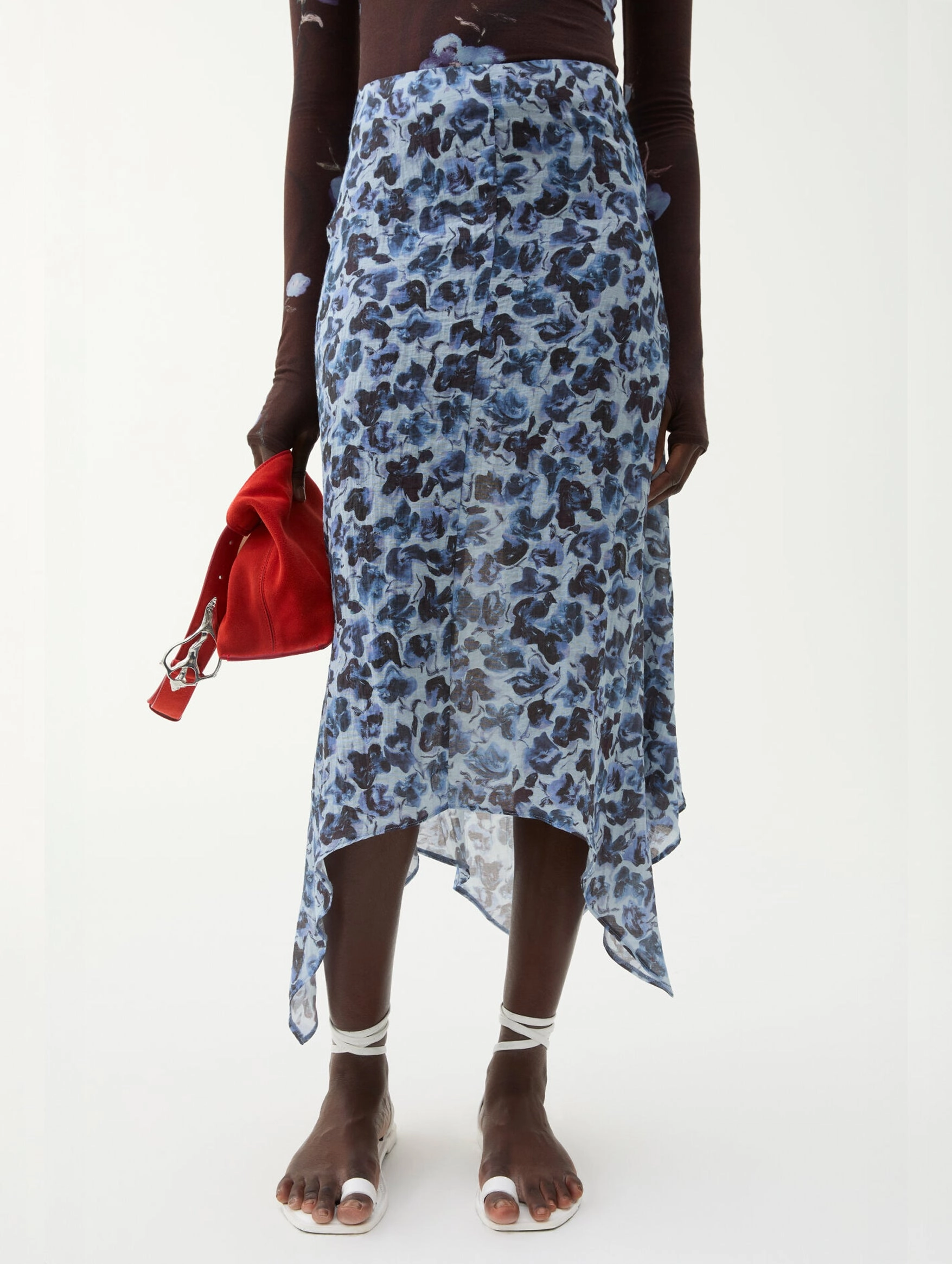 Turner Skirt in Violet Ditsy
