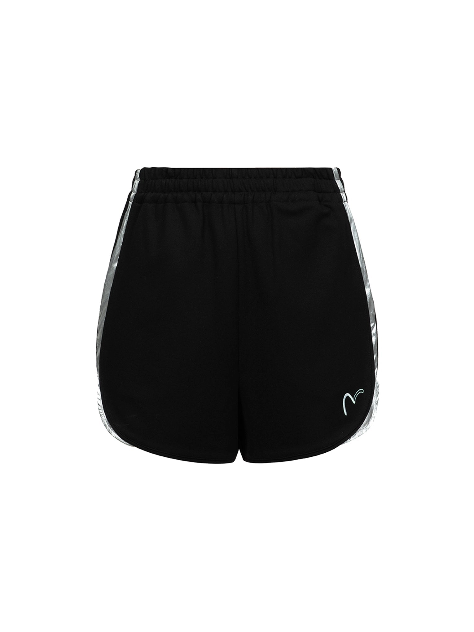 Two-Layer Elastic Waistband Regular Fit Souvenir Shorts