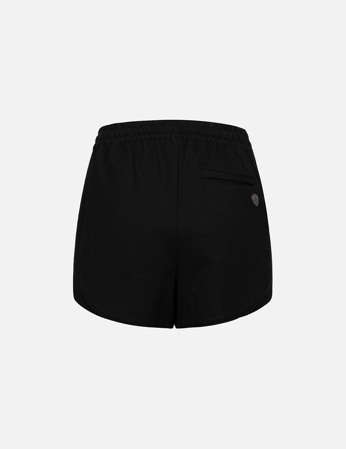 Two-Layer Elastic Waistband Regular Fit Souvenir Shorts