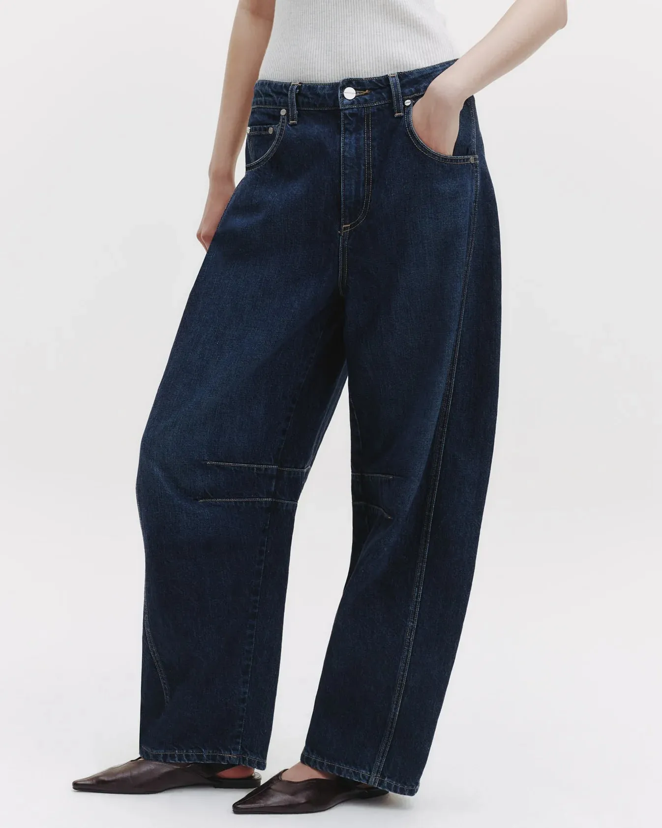 TWP - New Barrel Denim Jean in Dark Wash