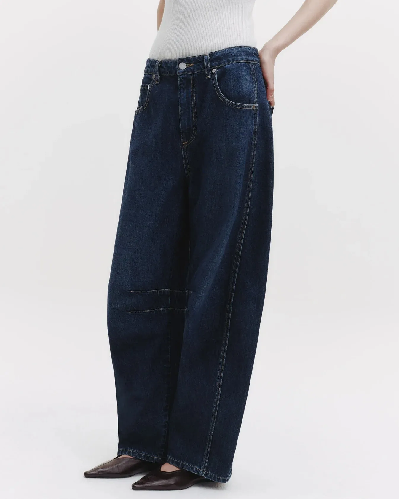 TWP - New Barrel Denim Jean in Dark Wash