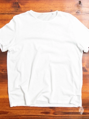 U-Neck T-Shirt in Optic White