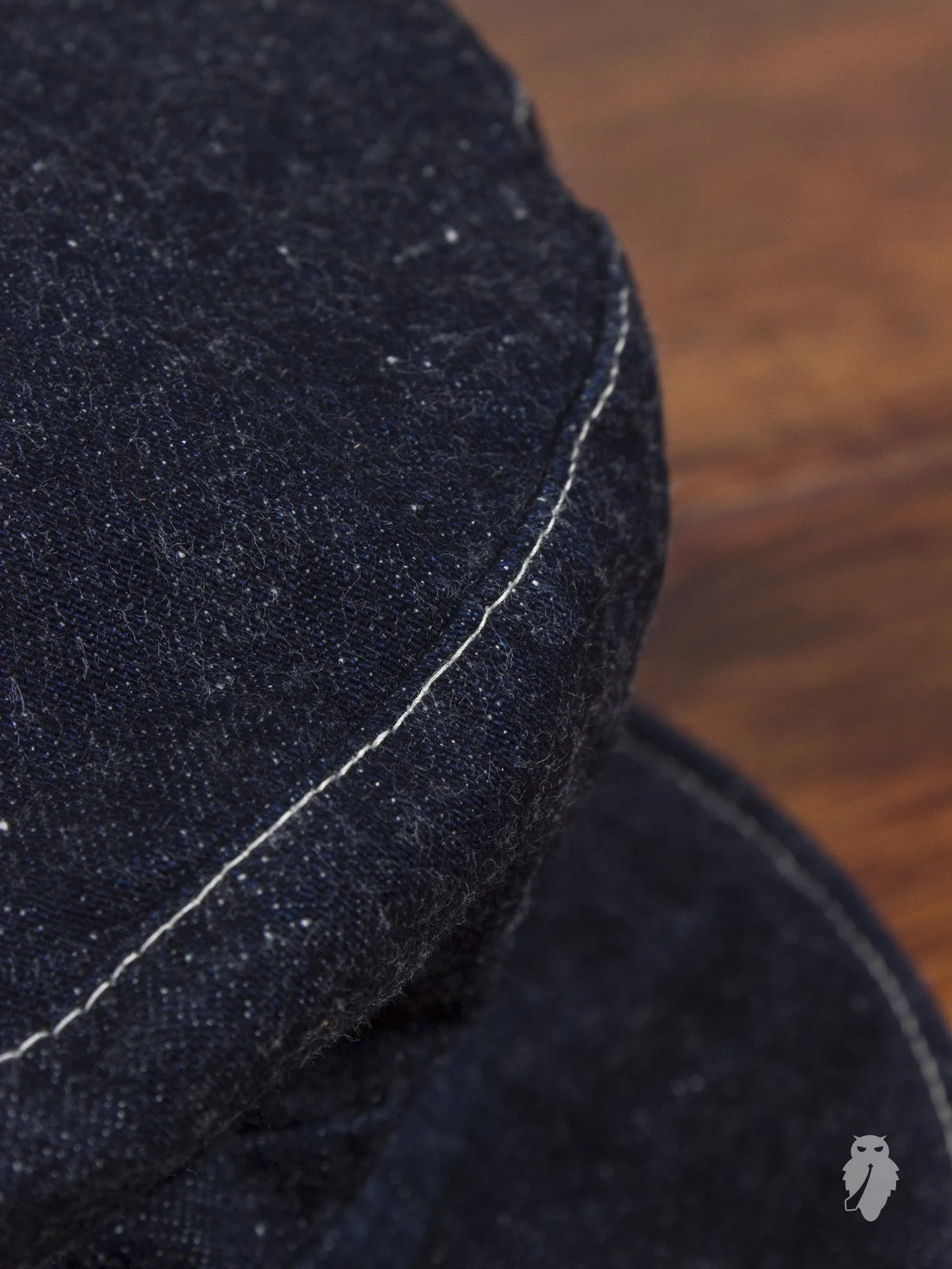Unstructured Denim/Leather Engineer Cap