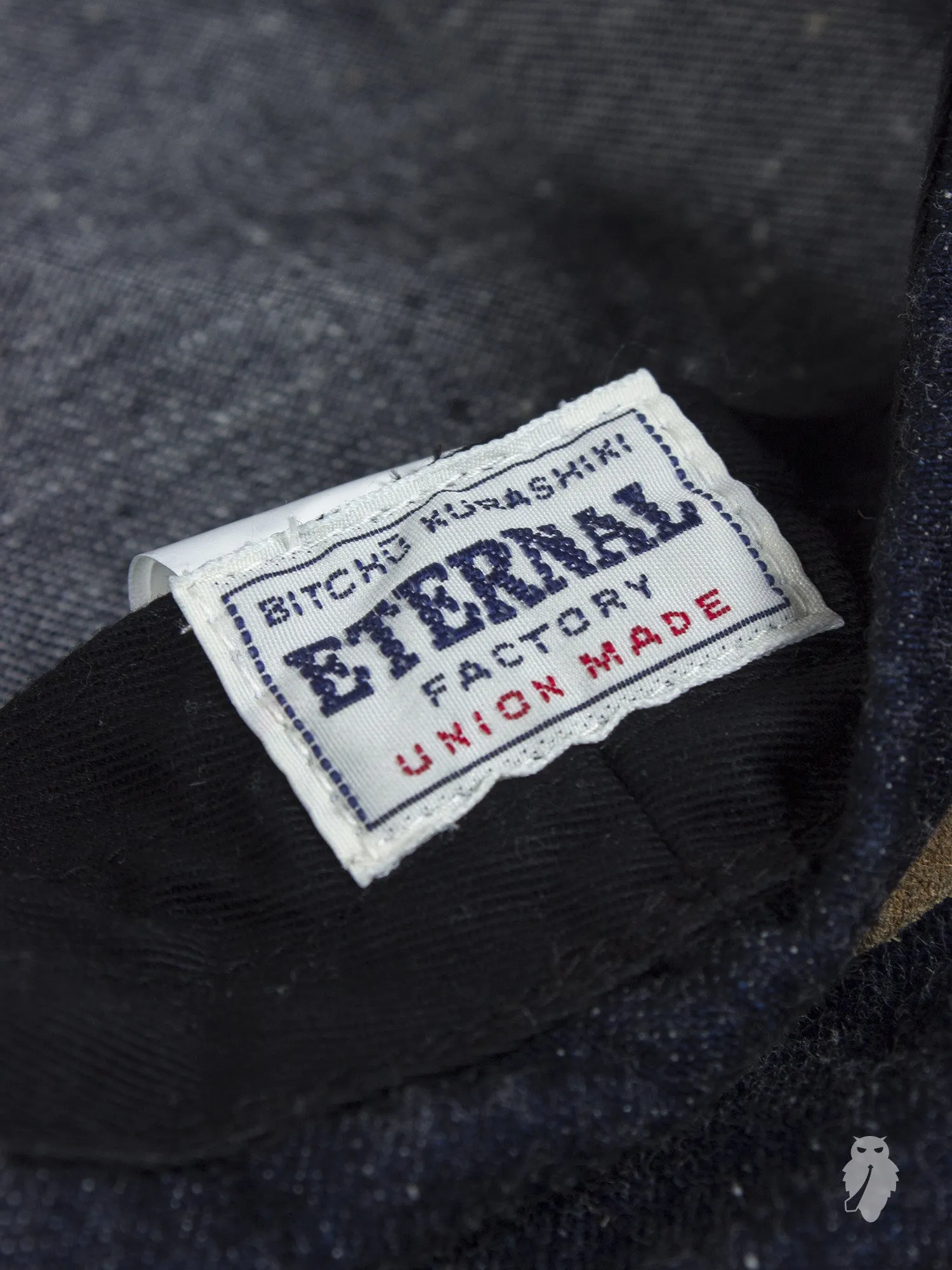 Unstructured Denim/Leather Engineer Cap