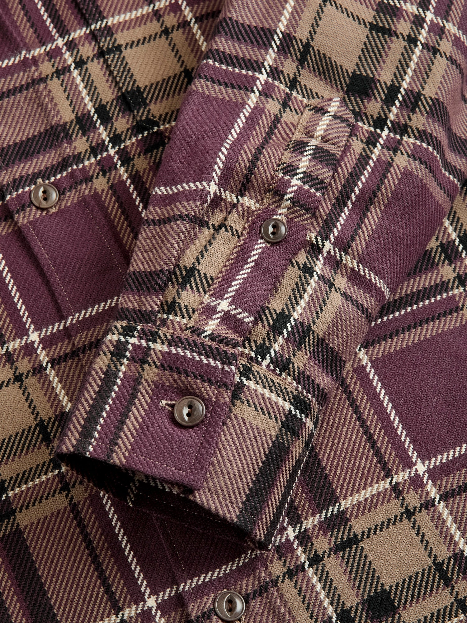 Utility Flannel in Burgundy Oak Plaid