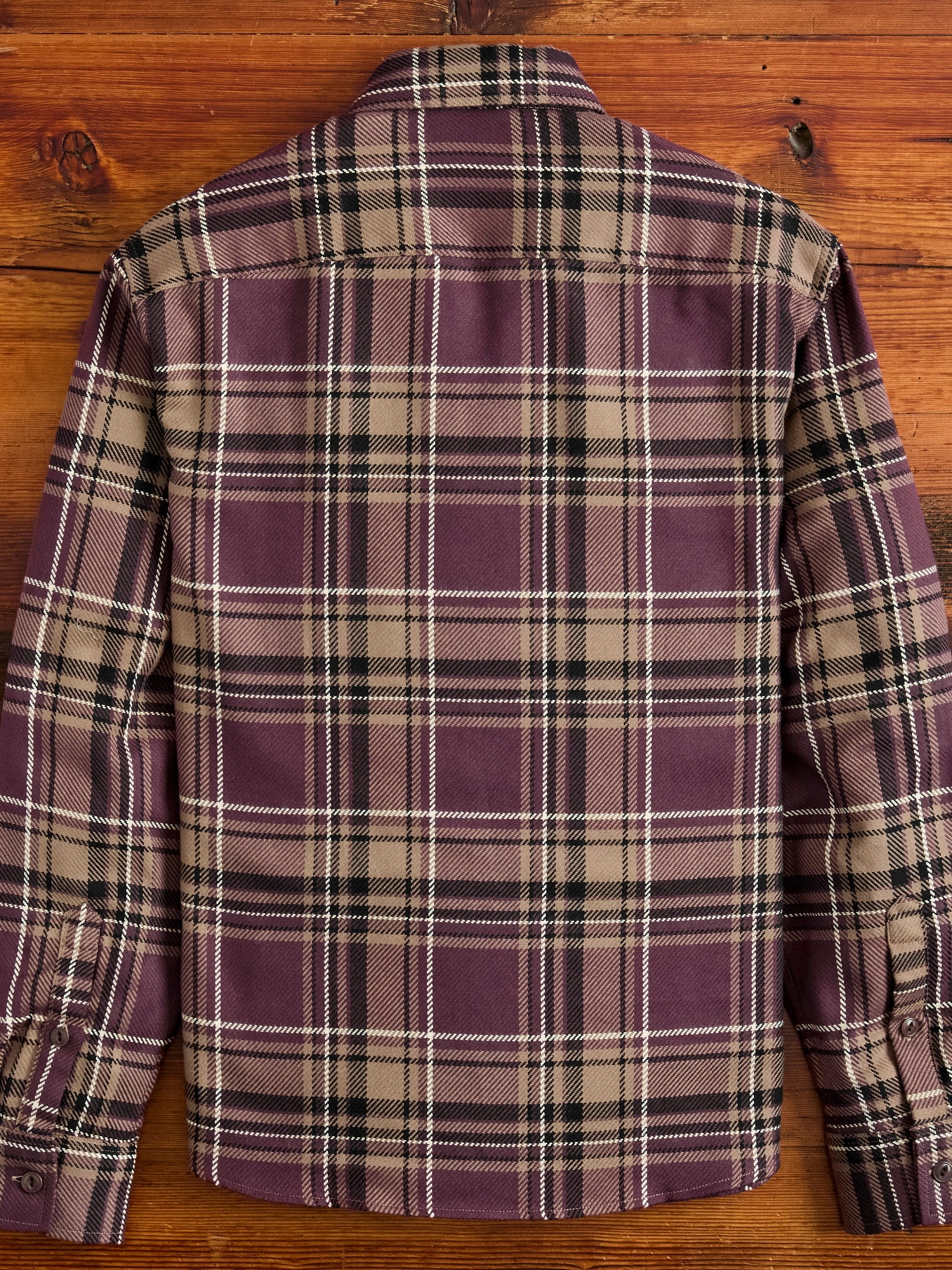Utility Flannel in Burgundy Oak Plaid