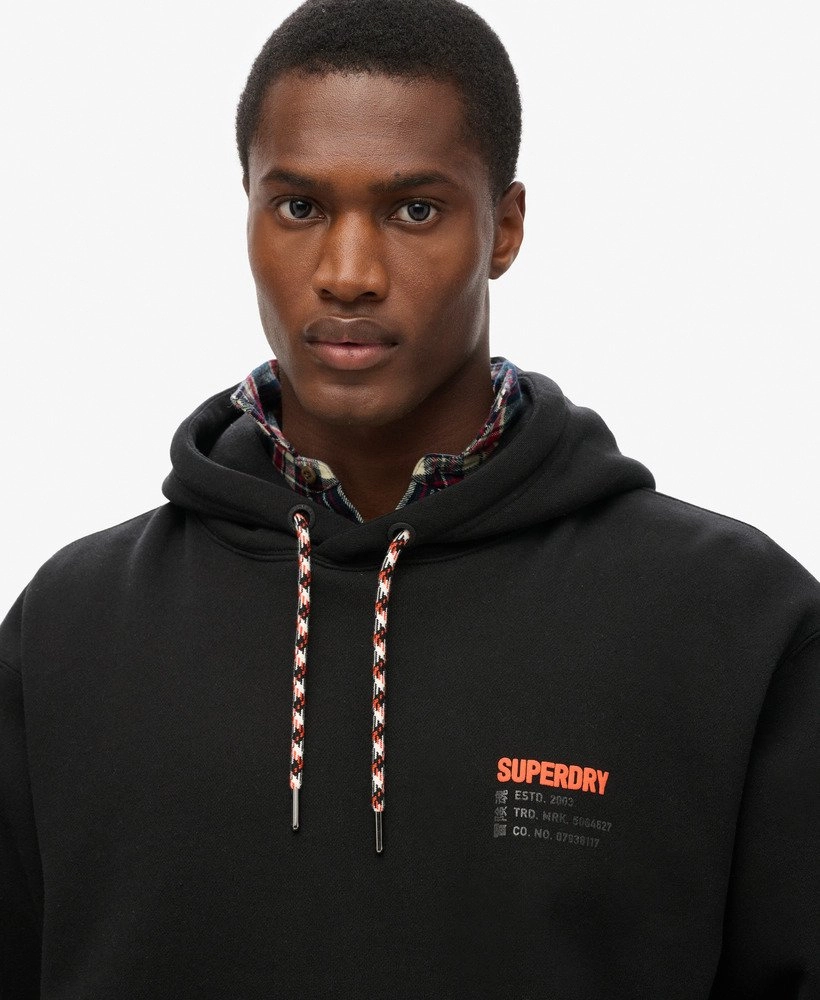 Utility Sport Logo Loose Hood | Black