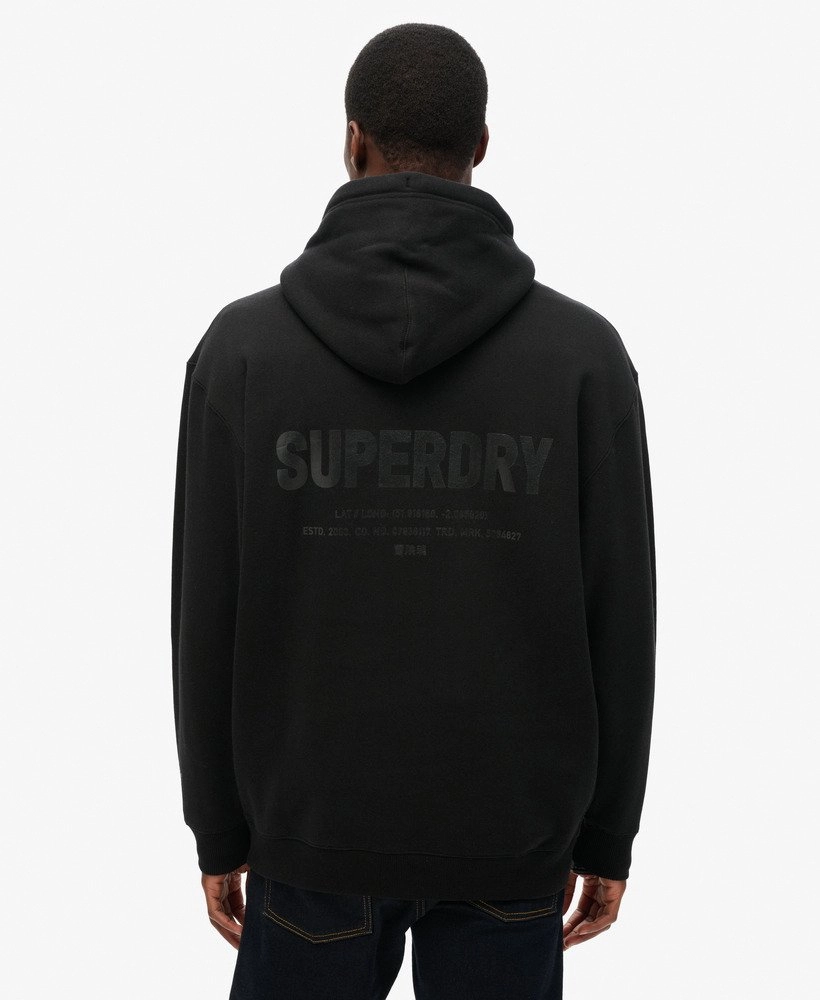 Utility Sport Logo Loose Hood | Black