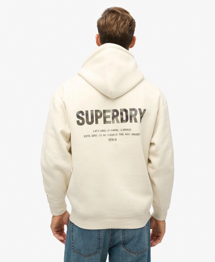 Utility Sport Logo Loose Hood | Nordic Bone Grey