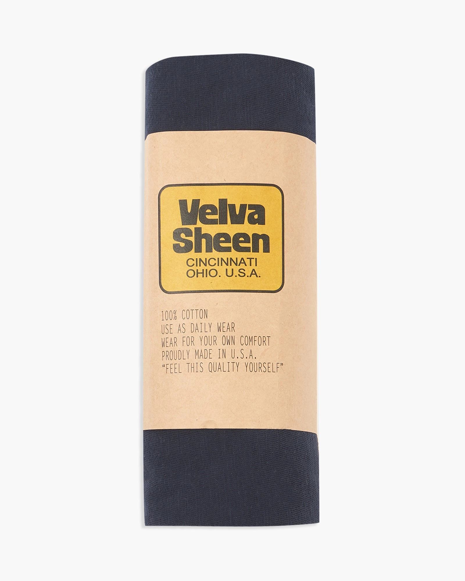 Velva Sheen Rolled S/S Regular Tee - Navy