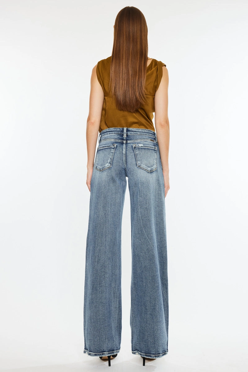 Venice Mid Rise Wide Leg Jeans