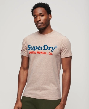 Venue Duo Logo T Shirt | Lavin Beige Marle
