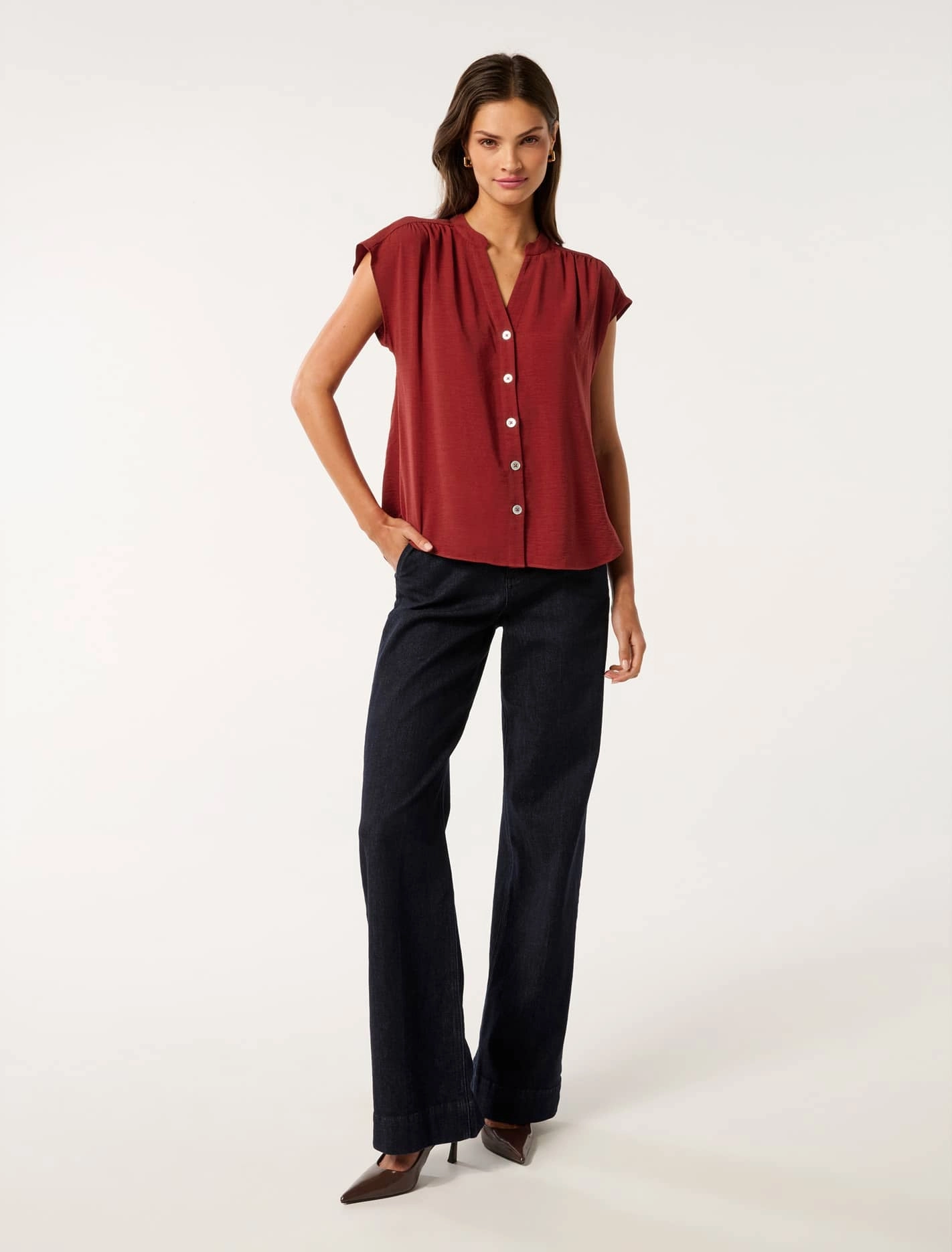 Venus Extended Shoulder Blouse