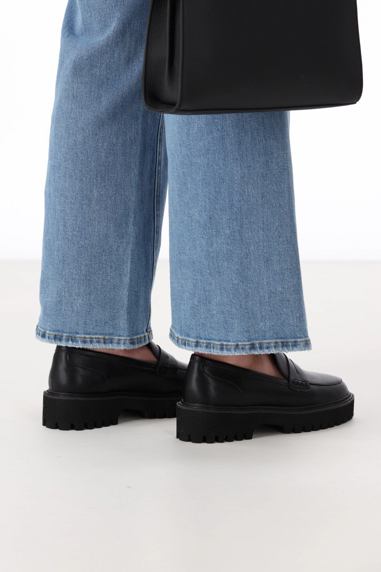 Verali Neon Chunky Loafer Black