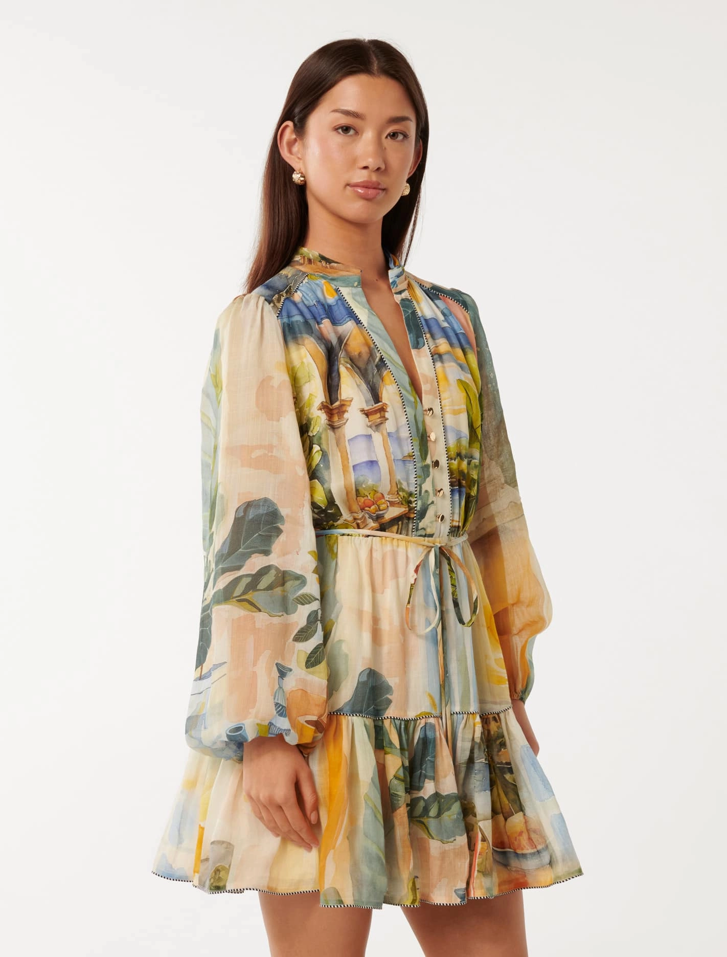Verona Printed Mini Dress