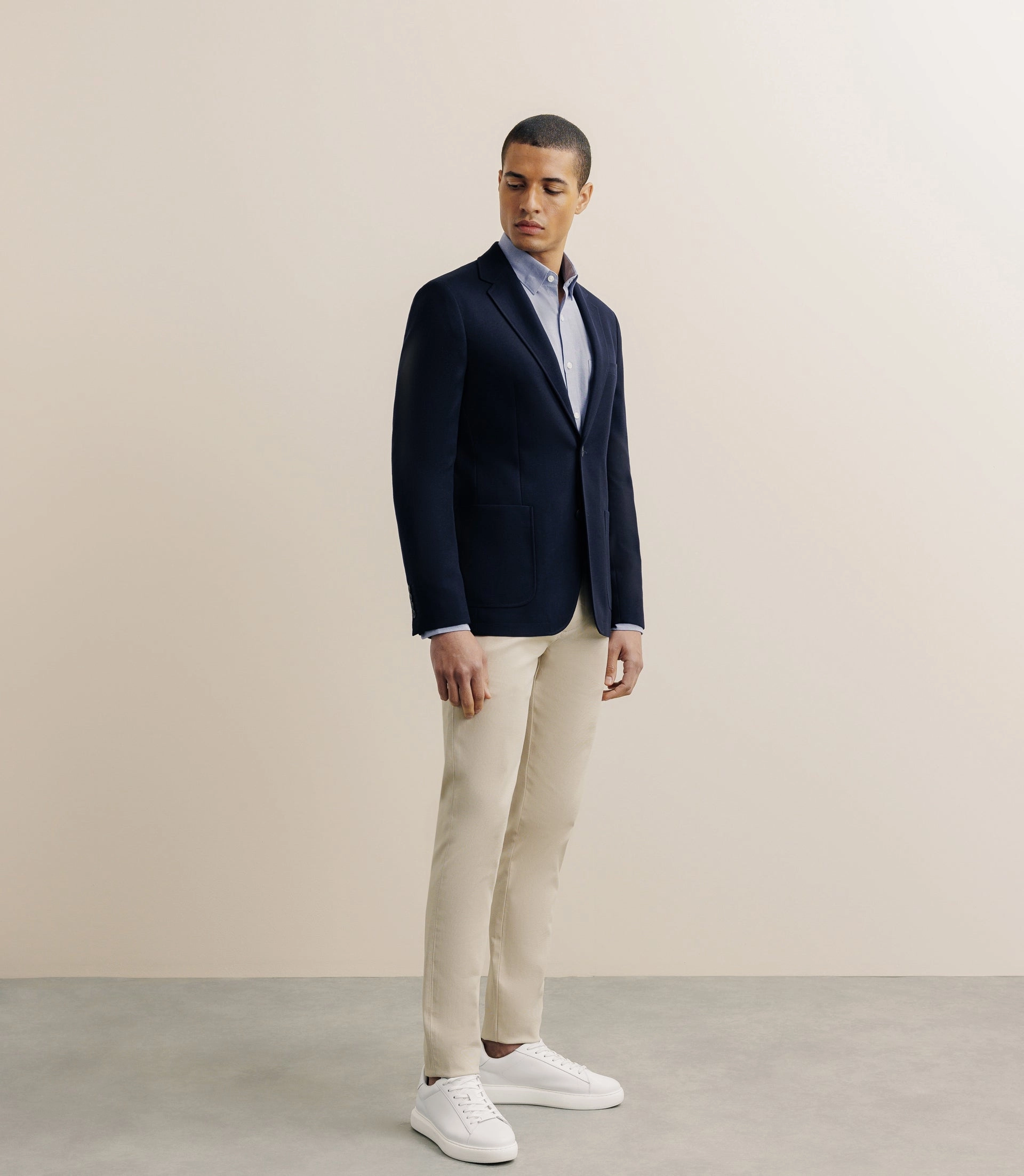 Veste en nid d'abeille marine