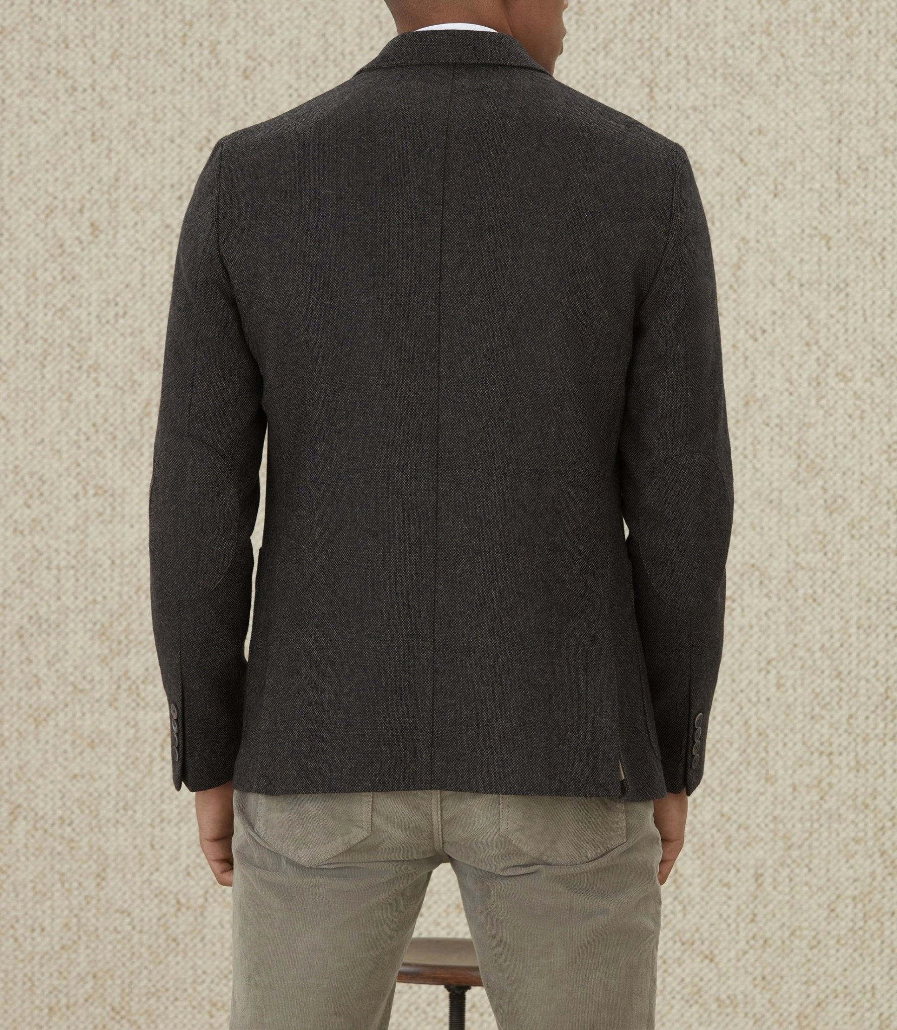 Veste en tweed chocolat Ilargo
