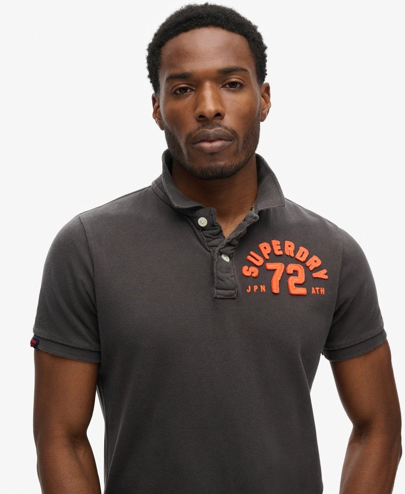 Vintage Athletic Polo | Washed Black